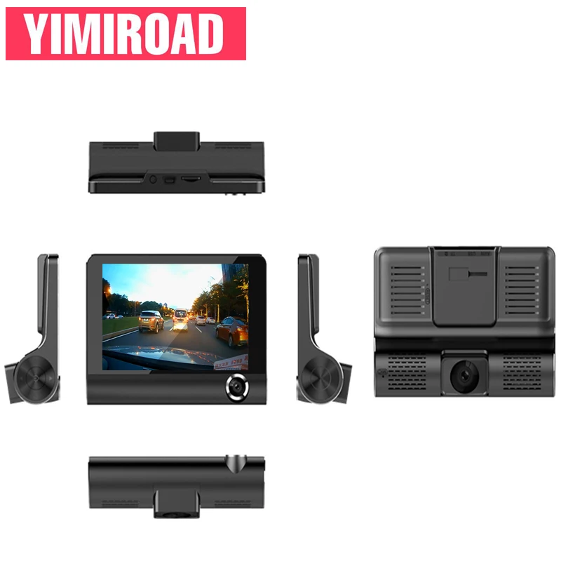 YIMIROAD B8 Мини Автомобильный видеорегистратор Двойной видеорегистратор фронтальная и задняя камера с объективом заднего вида монитор парковки Автомобильный видеорегистратор s