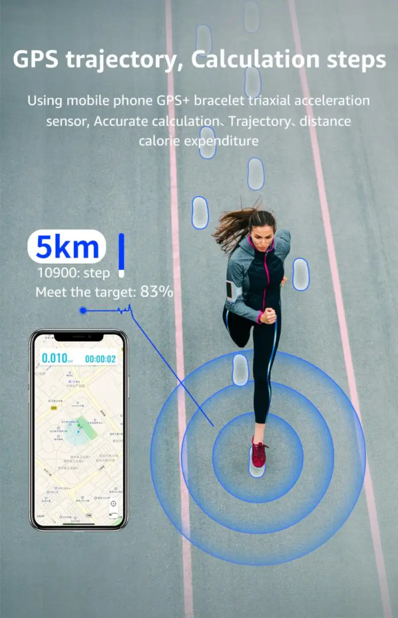 S5 Plus Smart Bracelet Heart Rate Blood Pressure Health Waterproof IP68 Smart Watch S5 Sport Watch Wristband Fitness Tracker MAN