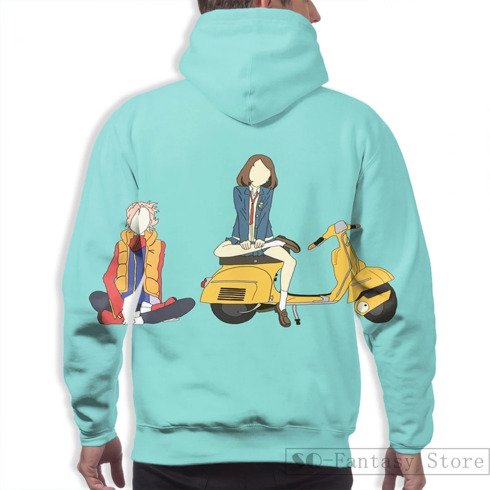 Мужские толстовки, свитшоты для женщин забавные FLCL Альтернативная Печать Повседневная Толстовка с капюшоном Streatwear