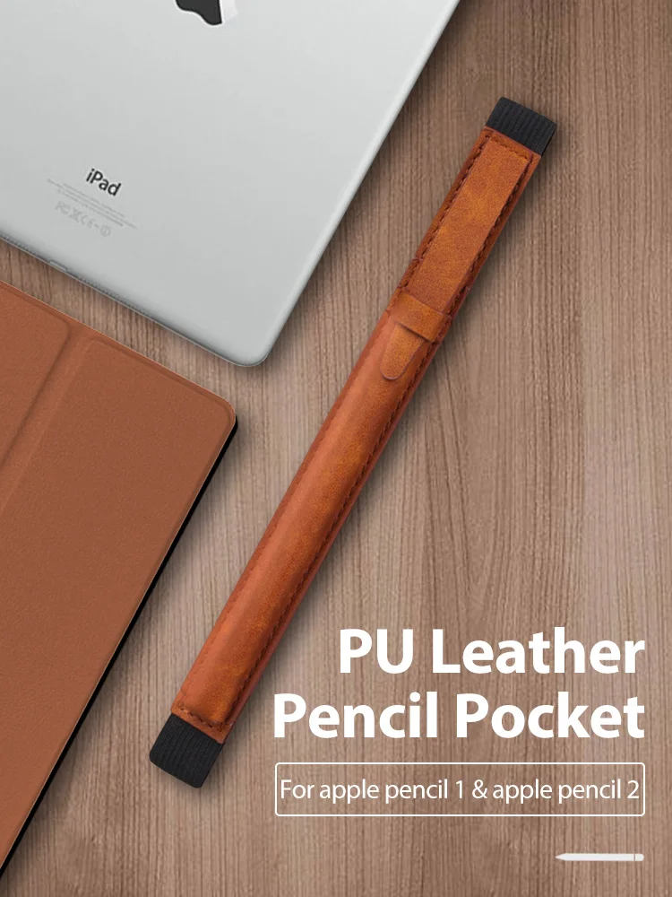 Чехол для Apple Pencil, бандажный держатель для iPad Pencil, полиуретановый чехол, чехол для планшета, стилус, 360, полный защитный чехол, сумки