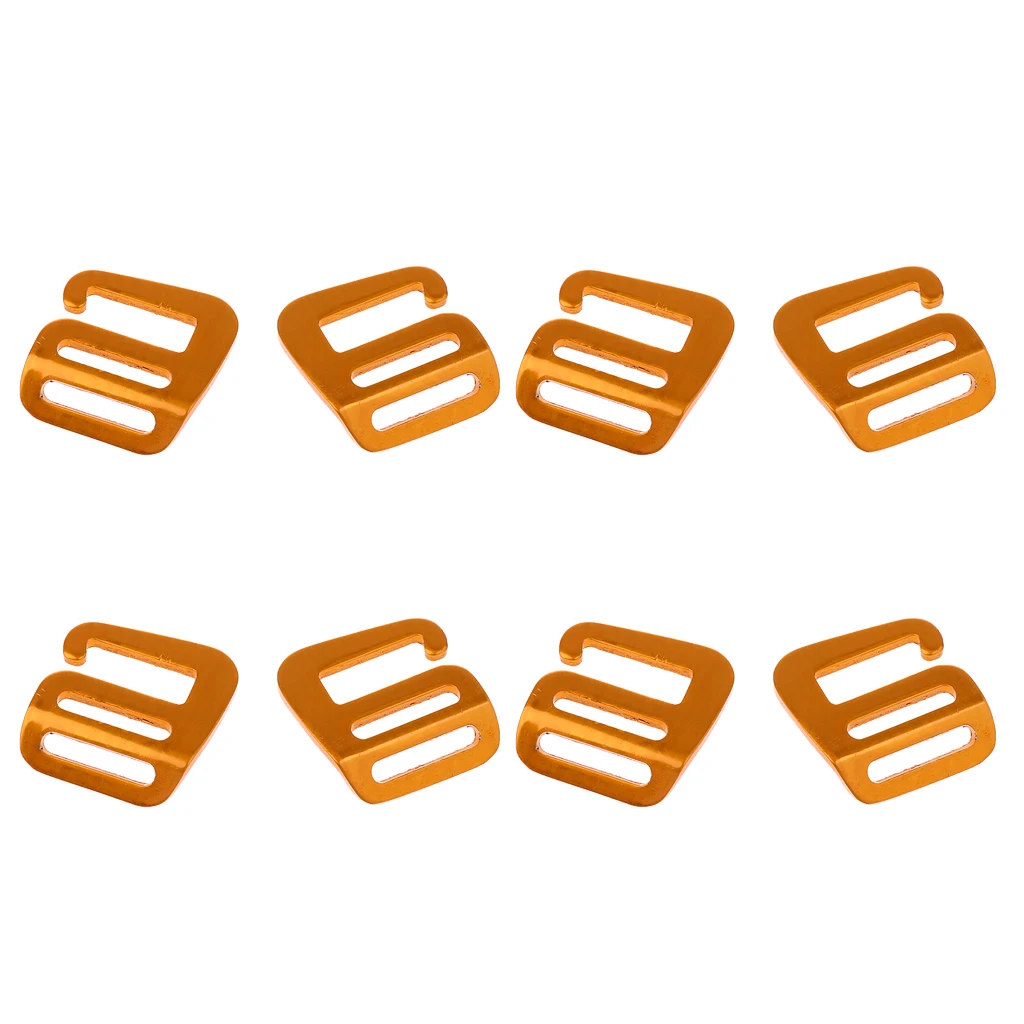 G Hook Outdoor Webbing Buckle Multi Function Tool 8Pcs 25mm For Backpack Strap Camping Equipment