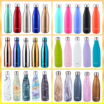 

IML 500ml Double Wall Vacuum Stainless Steel Insulated Water Bottles with custom logo