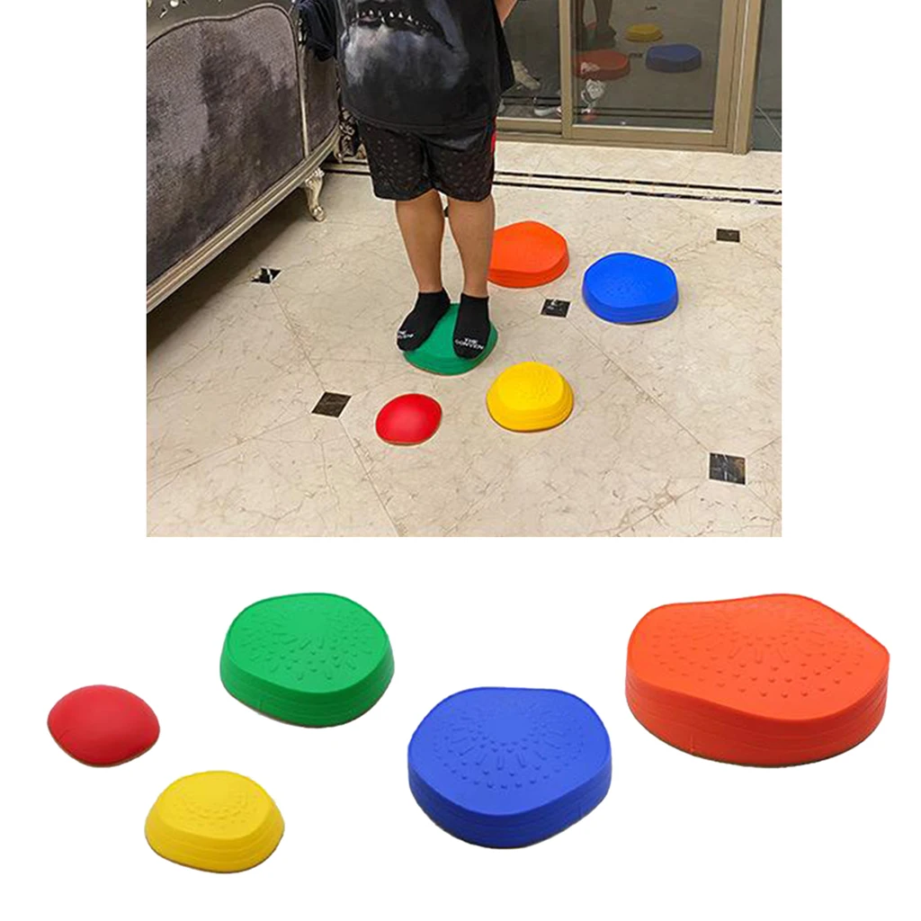 Kids Stepping Stones 5-Pack Children Balance Coordination Trainning Toys Rocks
