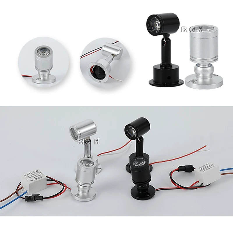 1W 3W Led recessed cabinet mini spot light 110V 220v downlight 12v dc jewelry show Include Led Driver 4000K Ceiling light lamp led downlight led spotlight miniature lights undercabinet range hood light