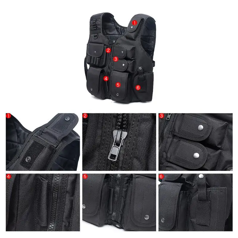 Горячая 800D Molle Жилет Мульти-карман съемный жилет для черного Открытый Кемпинг Туризм Охота Приключения аксессуары
