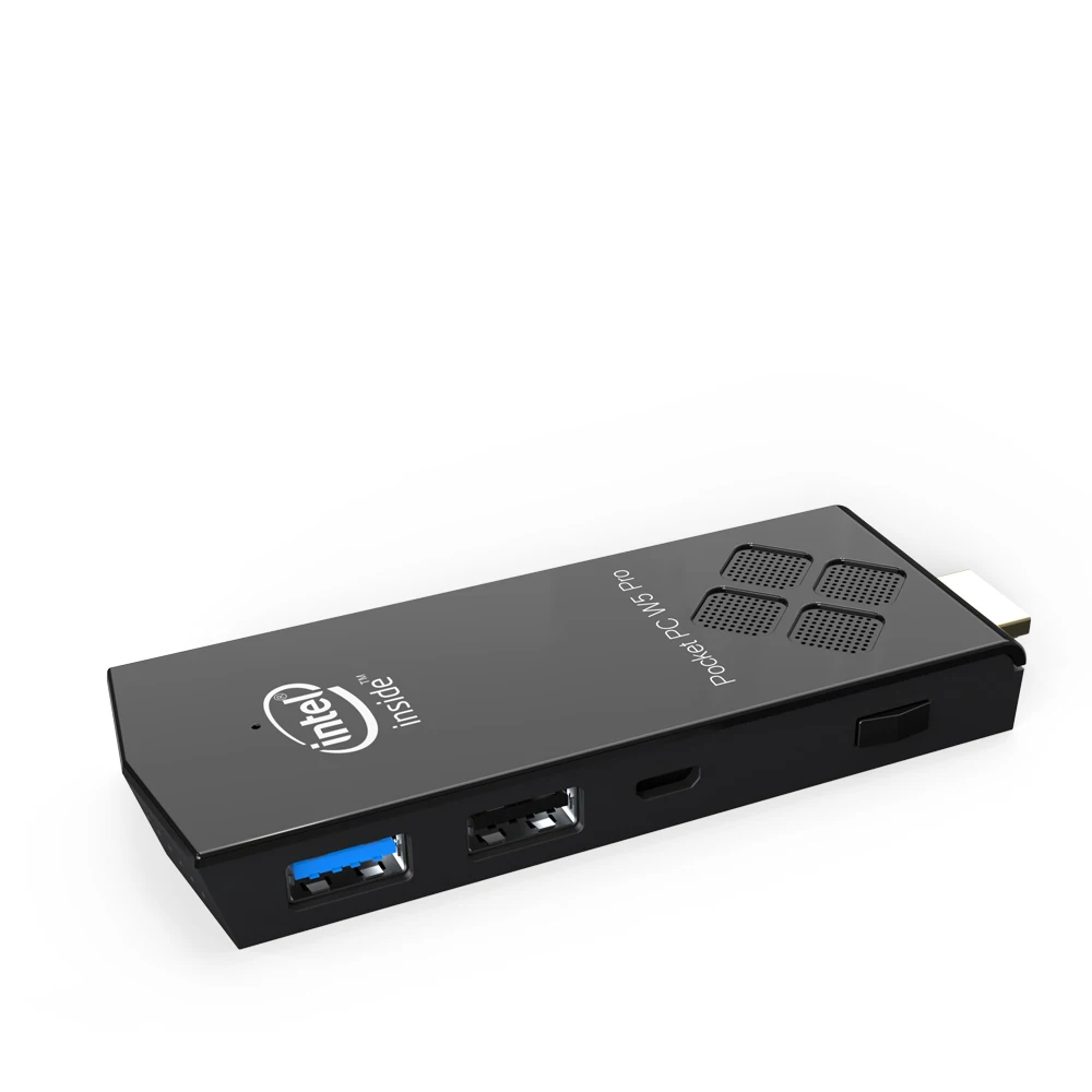 Мини ПК W5 pro с Windows 10 четырехъядерный процессор Intel atom Z8350 до 1 92 ГГц 4 ГБ/64 ГБ 2 4G/5G