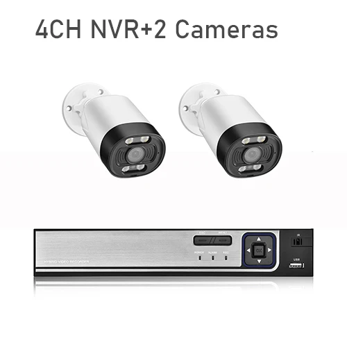 small surveillance cameras Gadinan 5MP Video Surveillance Camera 8CH POE NVR AI Alert Face Detect Bullet Two Way Audio Recorder Color Night Security System front door security camera Surveillance Items