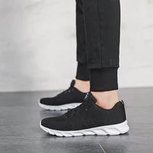 Обувь для пар; Новинка; сезон осень; обувь для бега; модная дышащая спортивная обувь с сеткой; модная женская обувь для отдыха