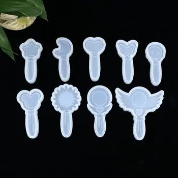 

Crystal Epoxy Resin Mold Portable Small Mirror Casting Silicone Mould Handmade DIY Crafts Making Tool