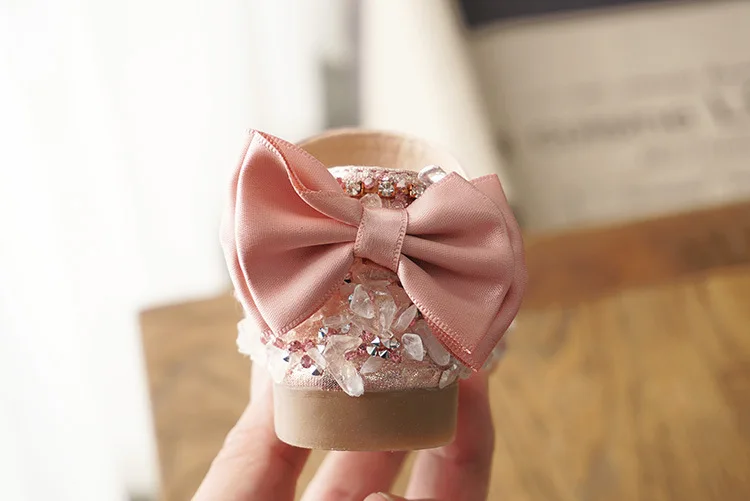 New Kids Leather Shoes Girls Wedding Shoes Children Princess Sandals Sequins Bow Girls Casual Dance Shoes Flat Sandals E462