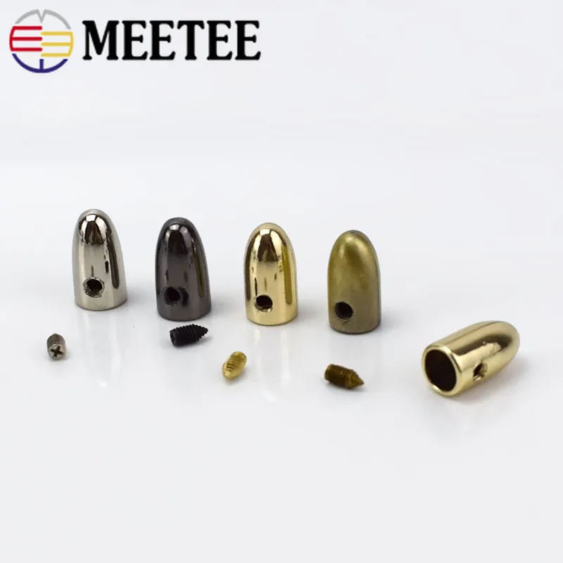 50pcs 6mm Metal Cord Lock Stopper Fashion Clothes Rope Lock Clips Cord End Shoelace Clamp DIY Garment Paracord Shoes Accessories