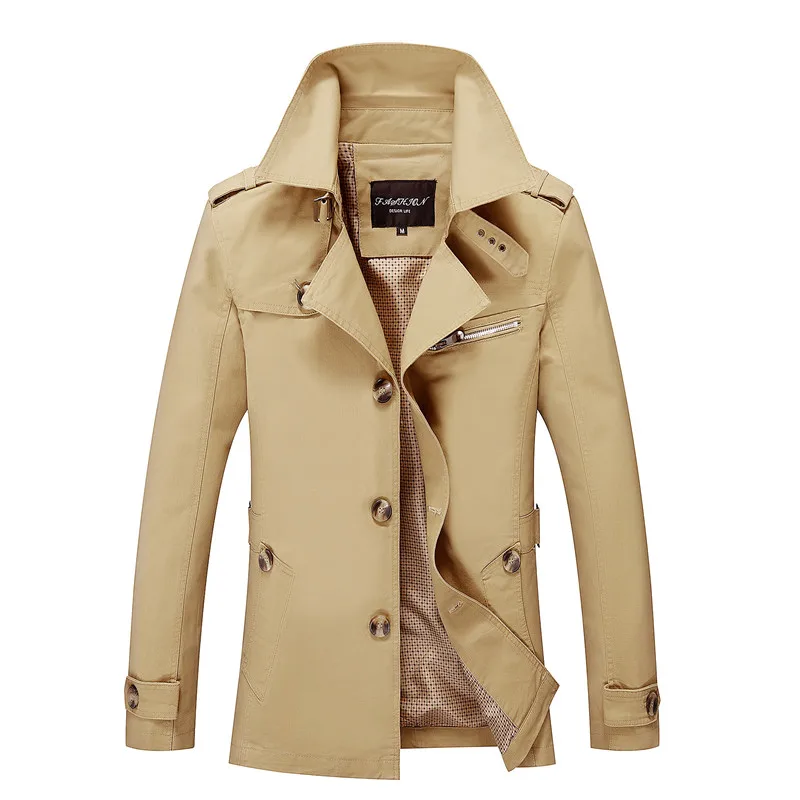 Мужская куртка, пальто, модный Тренч, Jaqueta Masculina Veste Homme, Брендовое повседневное облегающее пальто, верхняя одежда, куртка для мужчин JK1306