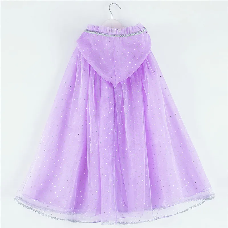 Party ball performance cloak Kids Girls Cosplay Princess Pageant Gown Cape Birthday Party Hooded Cloak #4AA20 (8)
