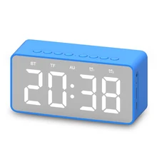 2 в 1 беспроводной BT Super Bass динамик цифровой зеркальный экран Будильник с повтором Hands-Free Звонки динамик s