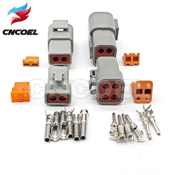 

1 Set Deutsch DTP 2/4 Pin Gray Male Female Waterproof Electrical Auto Connectors Plug DTP06-4S/DTP06-2S DTP04-4P/DTP04-2P