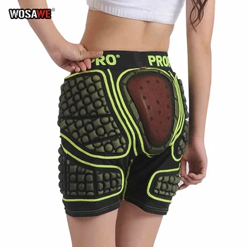 

WOSEWE Motorcycle Shorts Hip Pads Protection Ski Shorts Protector Trousers Snowboard Skate Short Downhill Protection MTB Pants