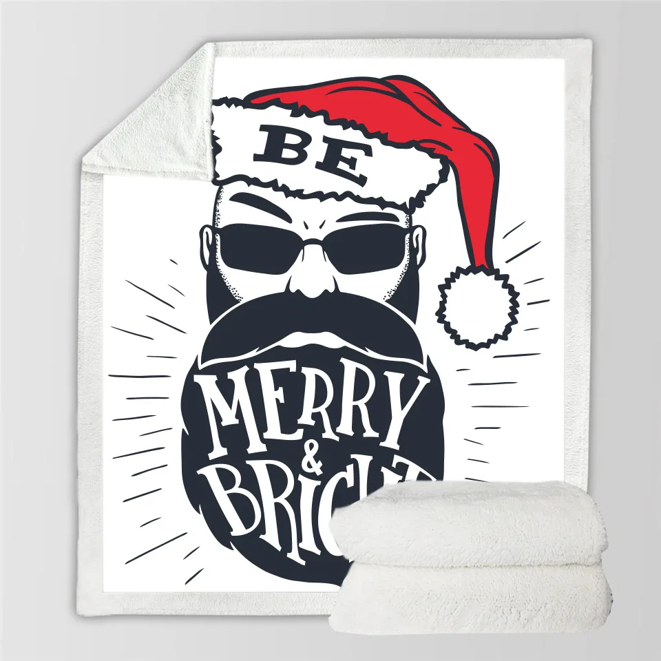 Теплое одеяло рождественские костюмы для взрослых детей 3D цифровая печать