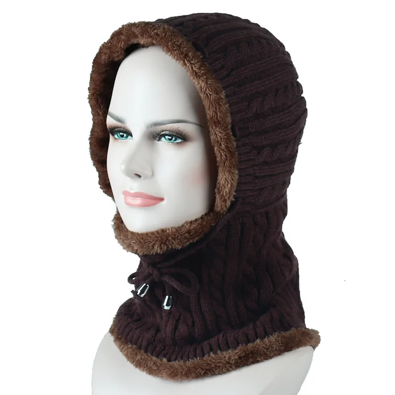 Зимняя шерстяная вязаная шапка бини мужской шарф Skullies Beanies Зимние шапки для мужчин и женщин шапки Gorras Bonnet маска брендовые шапки