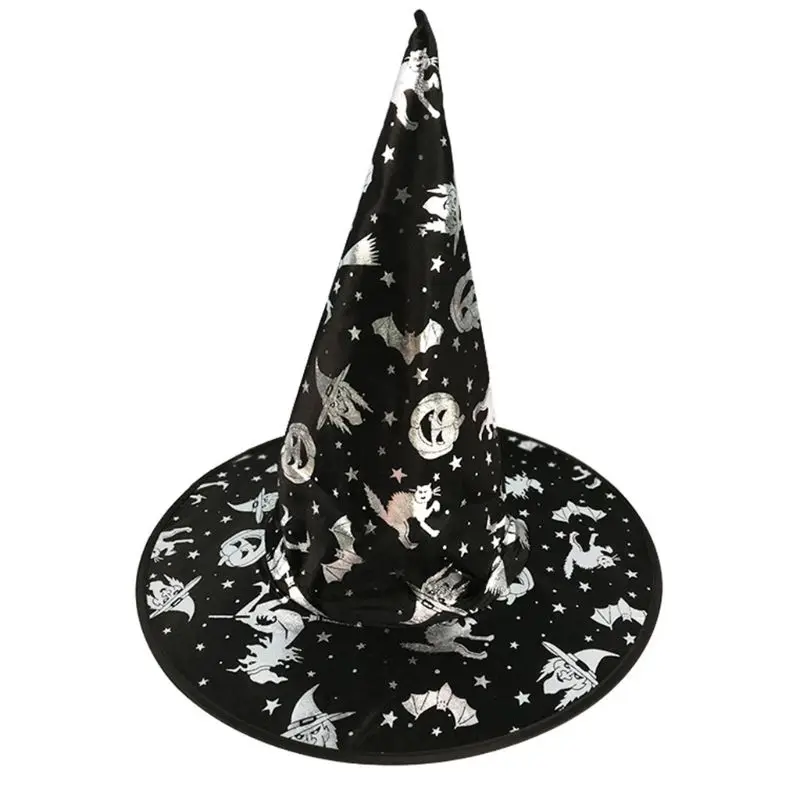 1 шт., детская шляпа для взрослых, ведьма колдун, красочное бронзовое платье с рисунком тыквы, маскарадный костюм, маски для празднования