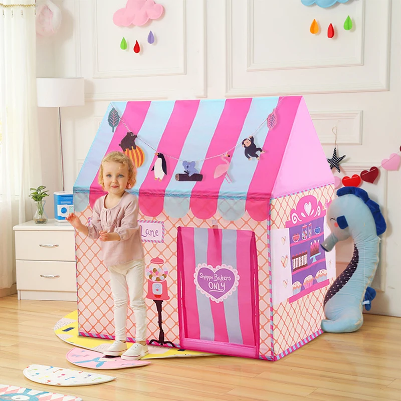 Barraca de brinquedo para crianças, quintal, tenda para crianças ...