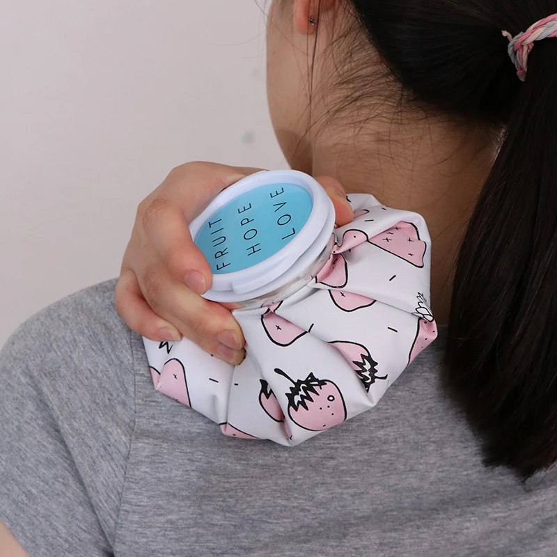 1pc Practical Gifts Reusable Ice Bag Cartoon Cold Hot Water Bag Cup Cold Pain Relief Heat Pack Relief Heat Pack Care Supplies