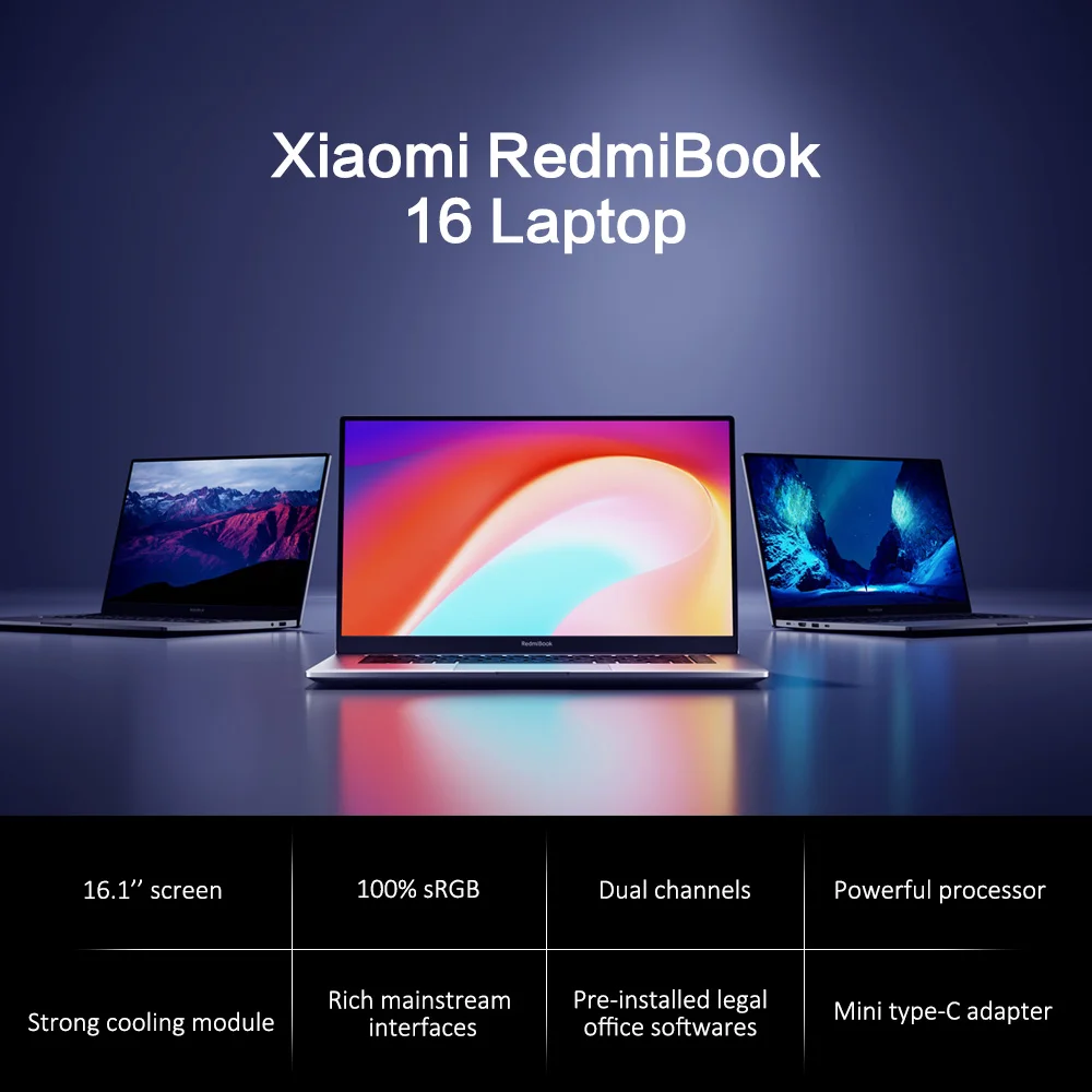 2020 Xiaomi Redmibook 16 מחשב נייד AMD Ryzen 4500U 16.1 אינץ FHD 16GB DDR4 512GB SSD 100% sRGB Windows 10 סוג C HDMI|מחשבים נישאים| - AliExpress