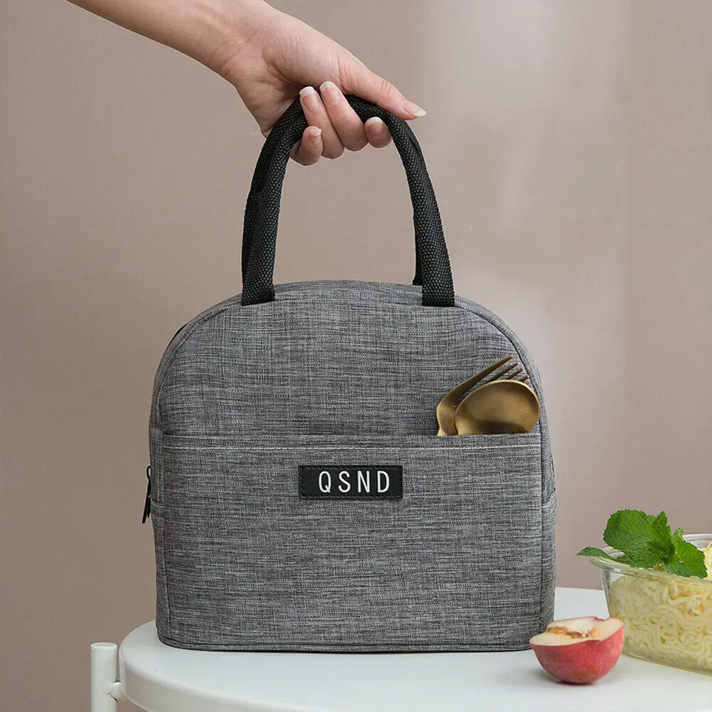 Portable Lunch Bag New Thermal Insulated Lunch Box Handbag Bento Pouch Dinner Container School Food Storage Bags