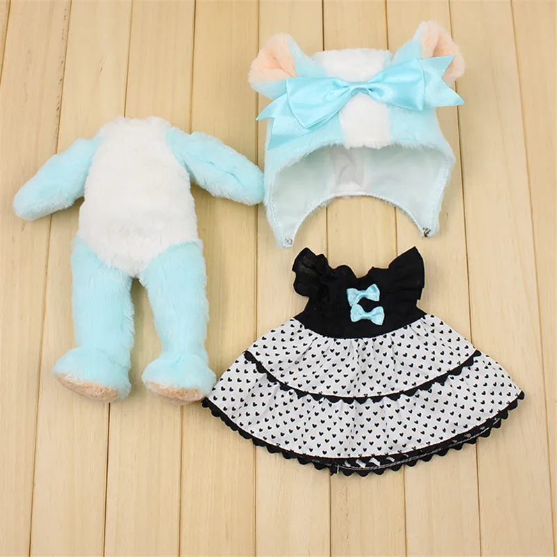 Fortune Days для 1/6 BJD кукла 30 см синий розовый медведь костюм Одежда высокое качество игрушки подарки - Цвет: Like the picture