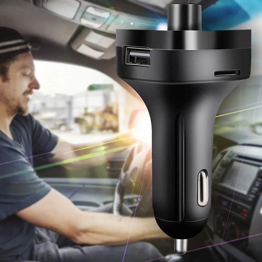 Автомобильный беспроводной fm-передатчик ручной мобильный телефон вызов автомобильный комплект MP3-плеер двойной USB зарядное устройство для быстрой зарядки адаптер# PY10