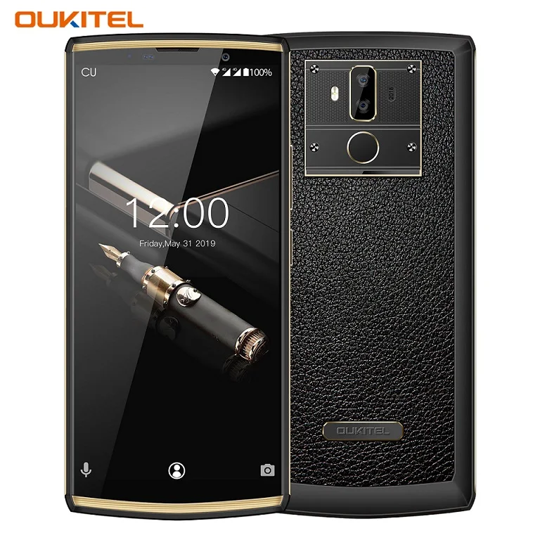 Смартфон OUKITEL K7 Pro 6,0 ''18:9 10000 мАч MT6763 4 Гб 64 ГБ Android 9,0 Распознавание отпечатков пальцев лица 9 В/2A мобильный телефон - Цвет: black