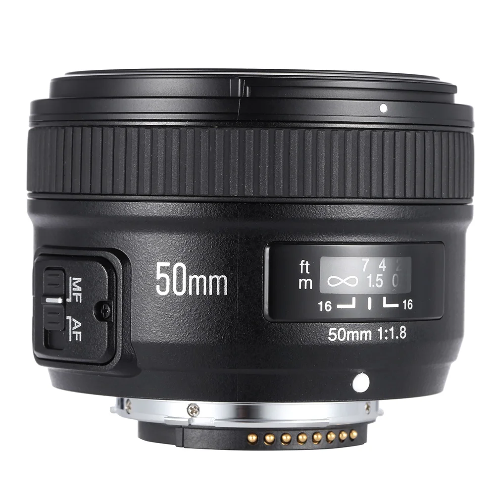 Объектив камеры YONGNUO YN50MM F1.8 AF для Nikon D800 D300 D700 D3200 D3300 D5200 D5300 Большая диафрагма