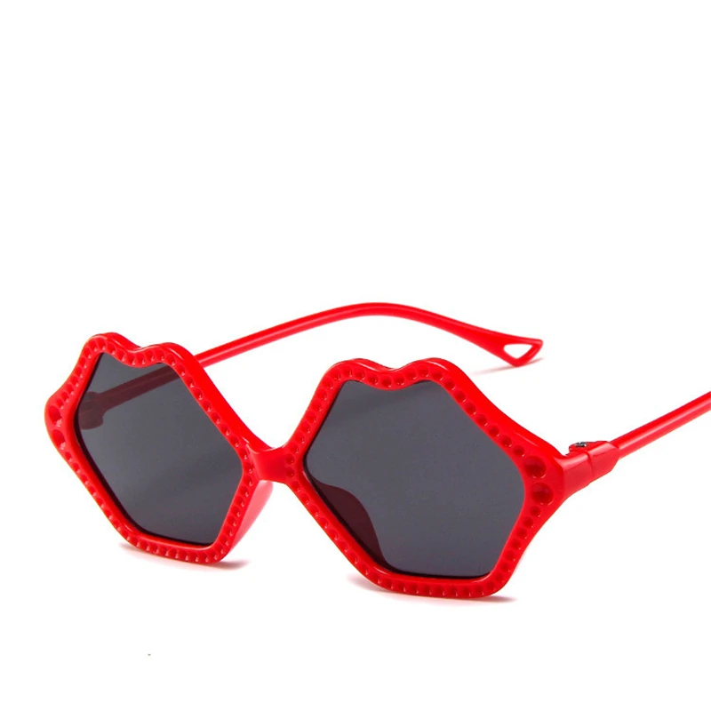 Винтажные очки детские солнцезащитные очки с губами Gafas детские спортивные солнцезащитные очки UV400 для девочек и мальчиков Oculos De Sol - Цвет линз: NO.1