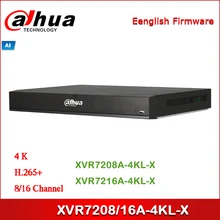 Dahua XVR XVR7208A-4KL-X XVR7216A-4KL-X 8/16 канальный Penta-brid 4K 1U Цифровой видеорегистратор поддерживает AI& HDCVI/AHD/TVI/CVBS/IP