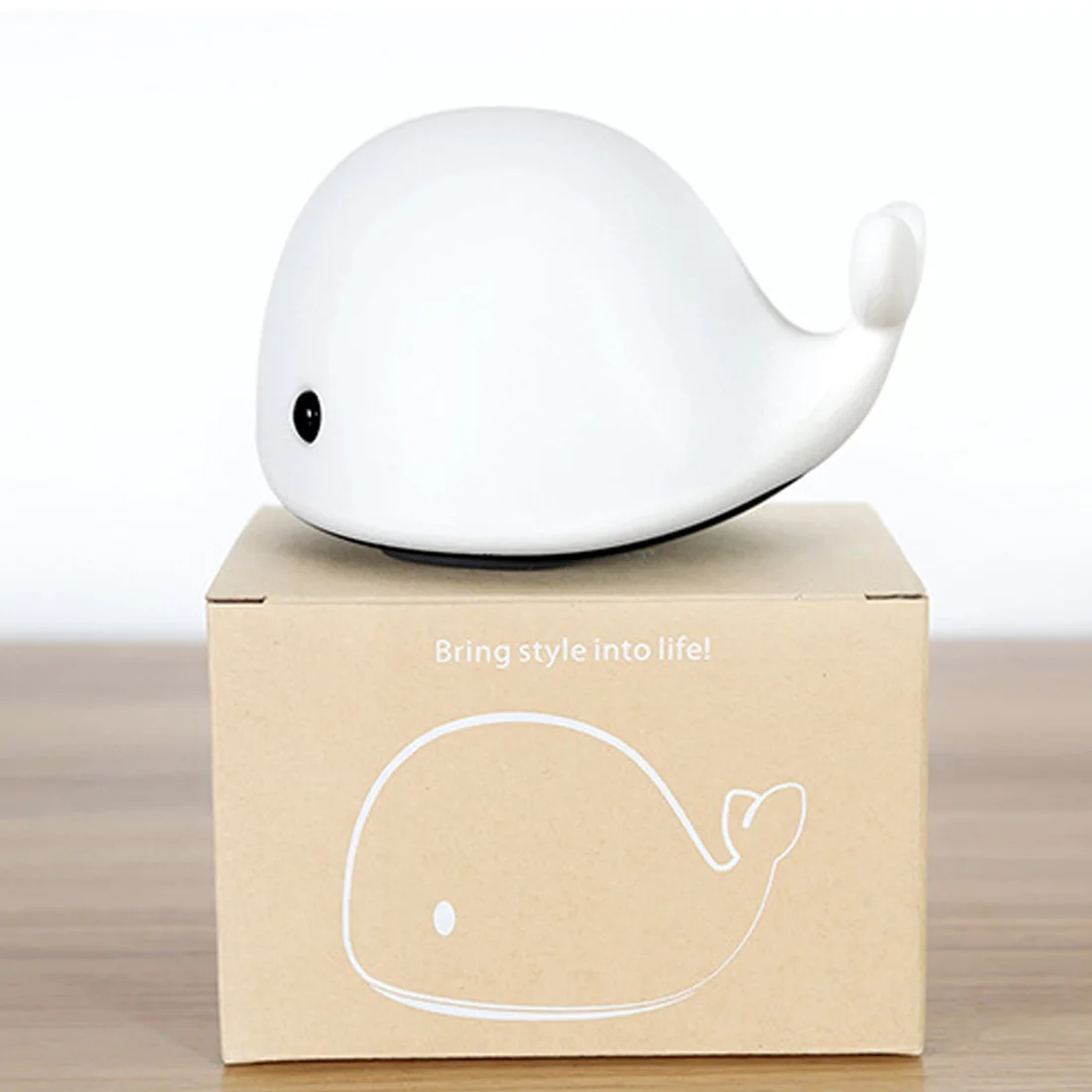 1pc Baby Room LED Night Lights Whale Cartoon Night Light kids Bedroom Table Sleeping Lamps Children Christmas Lamp Gift