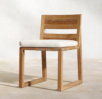 

Garden furniture natural teak dining armless chair