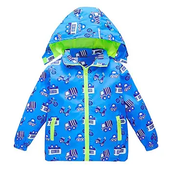 

Jacket for girls Trench Rain toddler Boys Hooded Dinosaur Lightweight Kids Coats Windbreaker boy coat Outdoor raincoat 3-6year