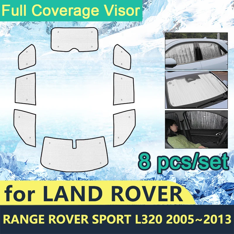 

Full Cover Sunshades For Land Rover Range Rover Sport L320 2005~2013 Car Windshield Accessories Sun Protection Parasol 2012 2011