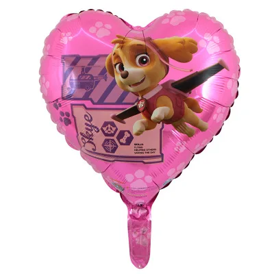 Paw Patrol/украшение на день рождения, фигурки, игрушки Paw Patrol, воздушные шары, вечерние игрушки, детские игрушки для девочек, Чейз, Marshall, баллон - Цвет: 13