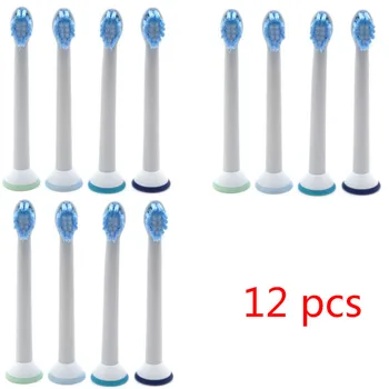 

12 pcs Replacement Toothbrush Heads For Philips Sonicare DiamondClean Black HX6064 For Family Use Sonic Tooth Brushes Heads