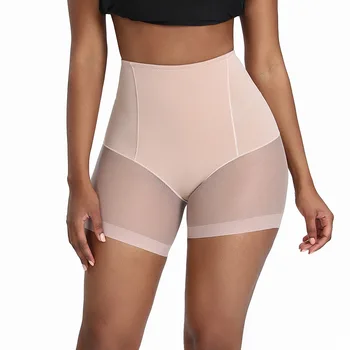 

Hip-lifting Pants Women's Sexy High-waisted Abdomen Shaping Pants Semi-mesh Seamless Fit To Highlight Buttocks