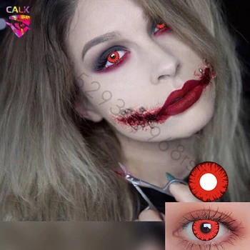 

2X Cosplay Color Contact Lens Dazzling light Visible Colored Contact Lenses 14.5MM Monthly Looking Eye Makeup Beautiful Pupil