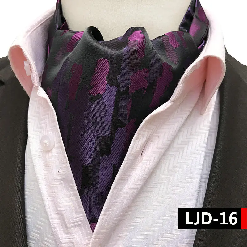 1 Piece Necktie Элегантный мужской галстук из полиэстера и шелка с цветочным узором в горошек, британский жаккардовый переплетенный галстук жениха, деловой Свадебный галстук - Цвет: 1 Piece Necktie
