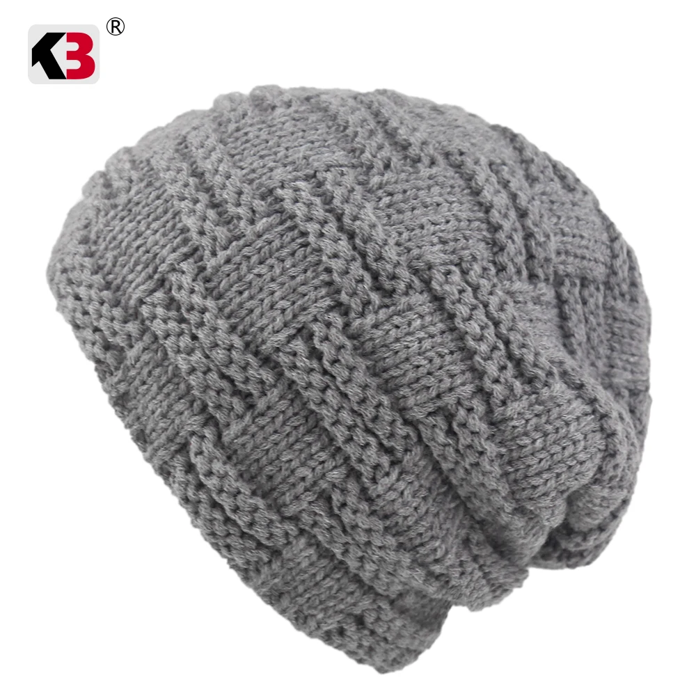 

KB Autumn Winter Women's Hat Caps Knitted Wool Warm Scarf Thick Windproof Balaclava Multi Functional Hat Scarf Set For Women