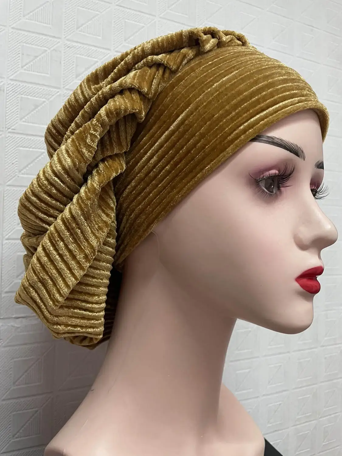 Женские шапки модная шапка бархатный тюрбан головной убор в африканском стиле с