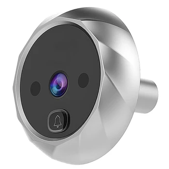 

2.8 Inch Lcd Color Sn Digital Doorbell Electronic Peephole Night-Vision Motion Sensor Door Camera Viewer Silver