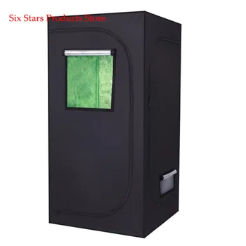 

LY-80*80*160cm Home Use Dismountable Hydroponic Plant Growing Tent with Window Green & Black