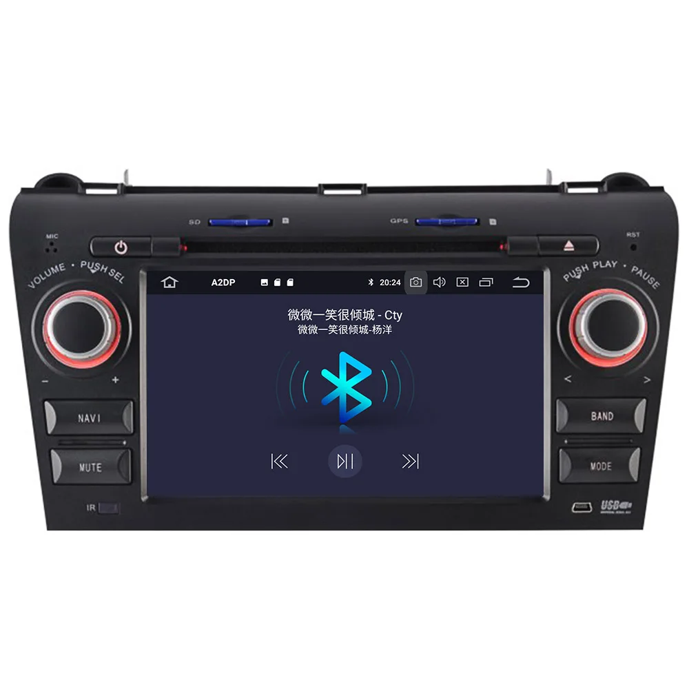 DSP ips Android 9 2 DIN экран автомобиля gps-навигация, dvd-плеер радио для Mazda 3 2003-2009 воспроизводитель мультимедиа