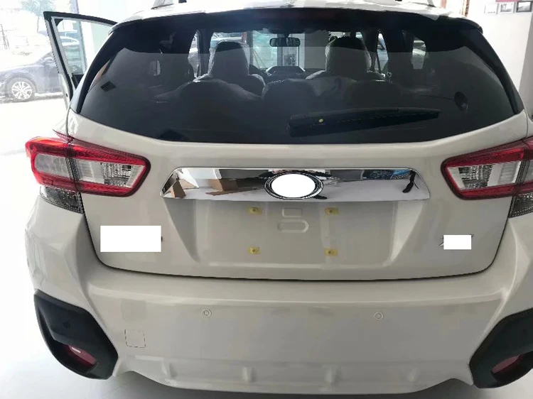 Для Subaru XV автомобильные аксессуары ABS Хромированная Задняя Крышка багажника