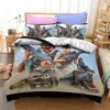 Video Game GTA V Bedding Set 3D Prints Duvet Covers Grand Theft Auto Single Bed Cover Set Bed Linen For Boys Adults Home Decor 4
