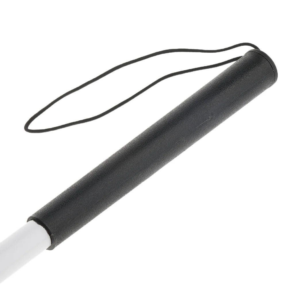 Aluminum Mobility Folding Cane for Vision Impaired and Blind People with Wrist Strip & Reflector (Fold into 4 Section) Anti Skid